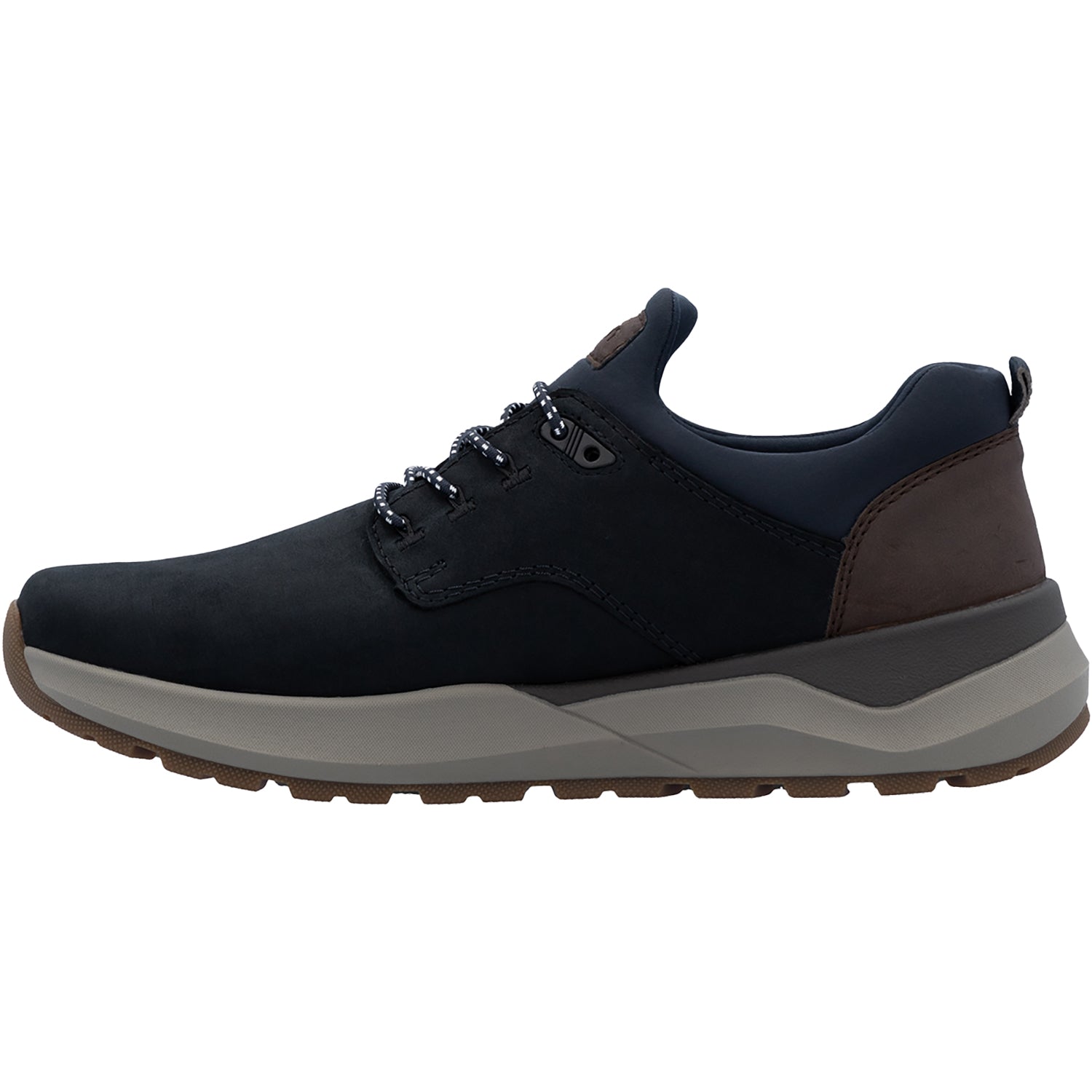 Mens Rieker Rieker 06050-14 Thorben Men's Lace Up Shoes Pazifik/Schoko/Navy Leather Pazifik/Schoko/Navy Leather
