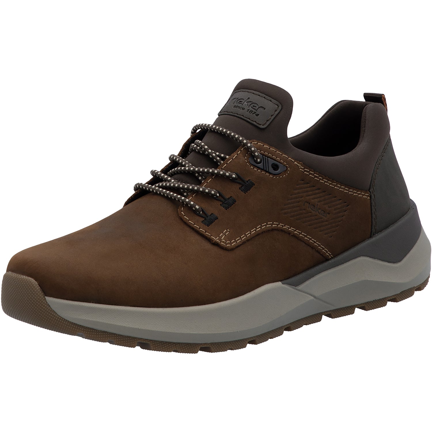 Mens Rieker Rieker 06050-22 Thorben Men's Lace Up Shoes Noce/Moro/Braun Leather Noce/Moro/Braun Leather