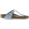 Womens Birkenstock Women's Birkenstock Gizeh Dove Blue Patent Birko-Flor Dove Blue Patent Birko-Flor