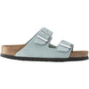 Womens Birkenstock Women's Birkenstock Arizona Soft Footbed Faded Aqua Nubuck Faded Aqua Nubuck