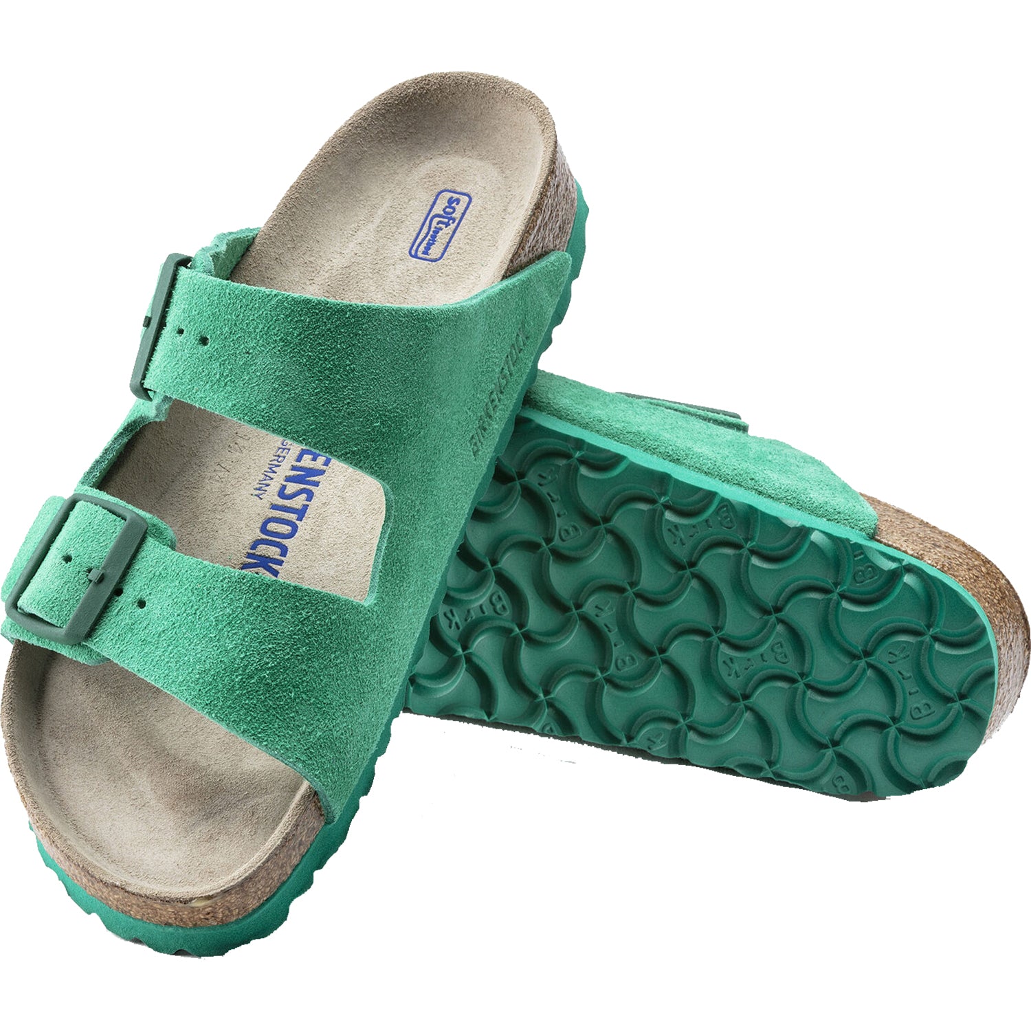 本店は Women's Green Bold Footbed Soft Arizona Birkenstock 靴