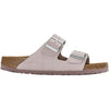 Womens Birkenstock Women's Birkenstock Arizona Soft Footbed Lilac Nubuck Lilac Nubuck