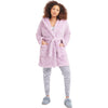 Womens Ugg Women's UGG Aarti Plush Robe Lilac Frost Lilac Frost