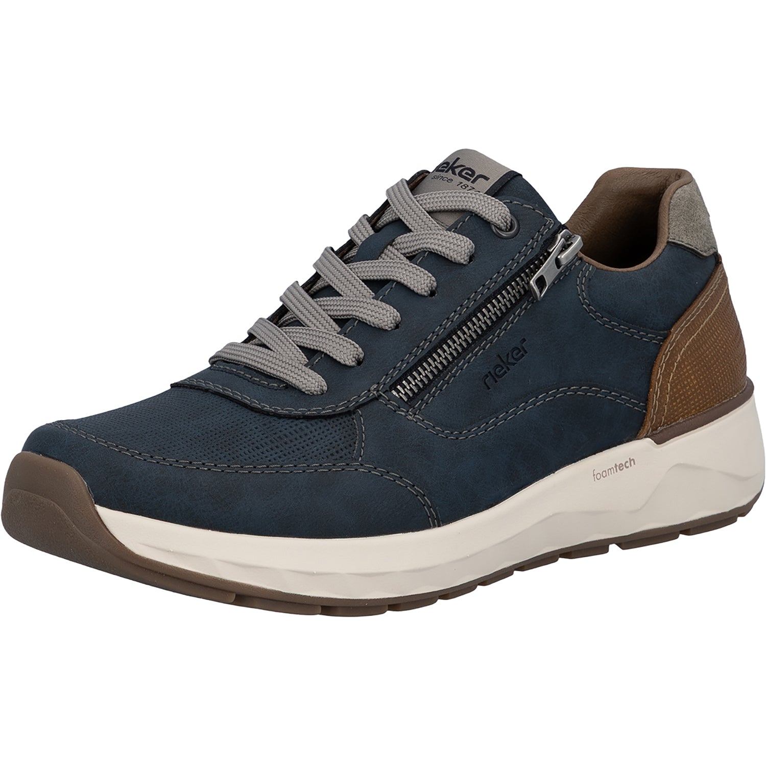 Mens Rieker Rieker 11504-14 Men's Lace Up Shoes Midnight/Amaretto Midnight/Amaretto