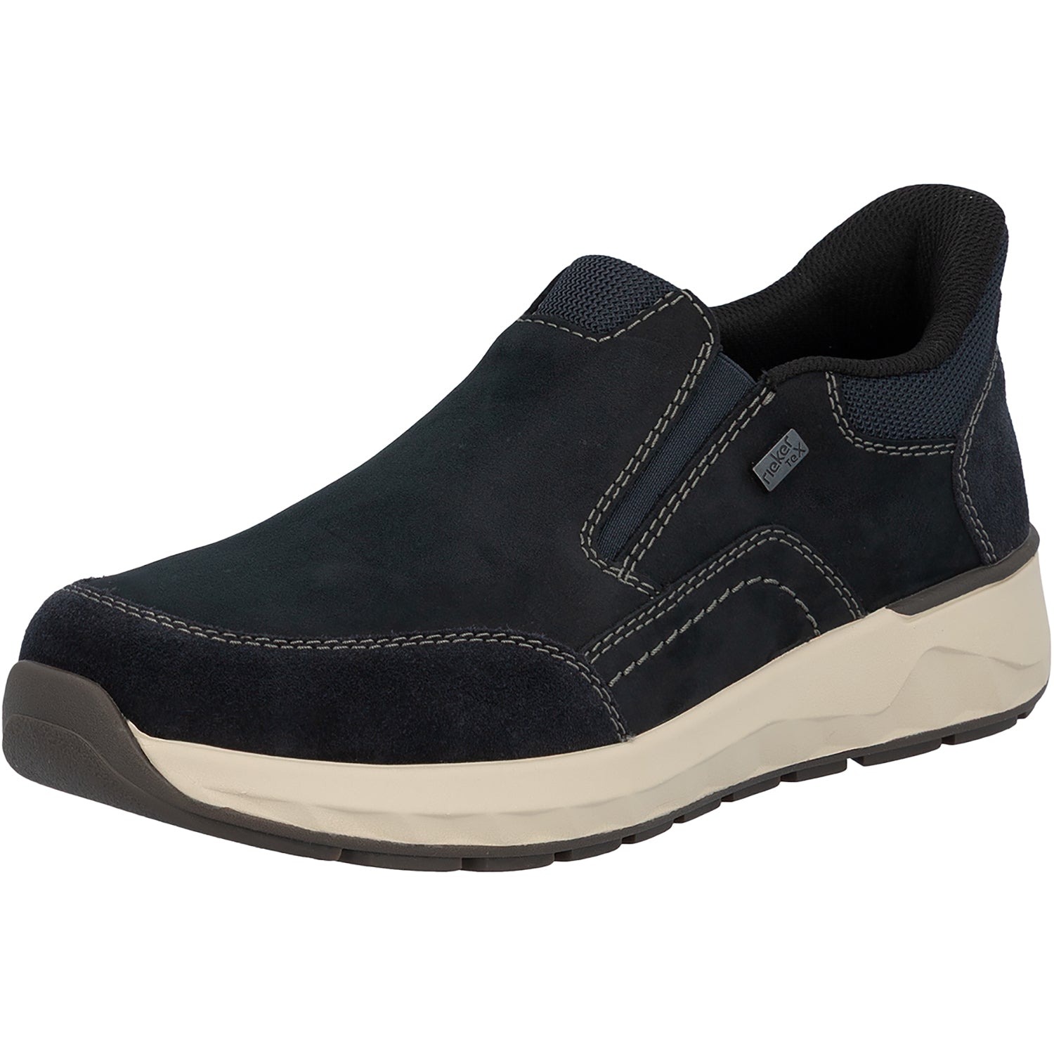 Mens Rieker Rieker 11551-14 Bruce Men's Slip Ons Kobalt/Pazifik/Ozean Kobalt/Pazifik/Ozean