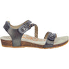 Womens Aetrex Women's Aetrex Jillian Gunmetal Leather Gunmetal Leather