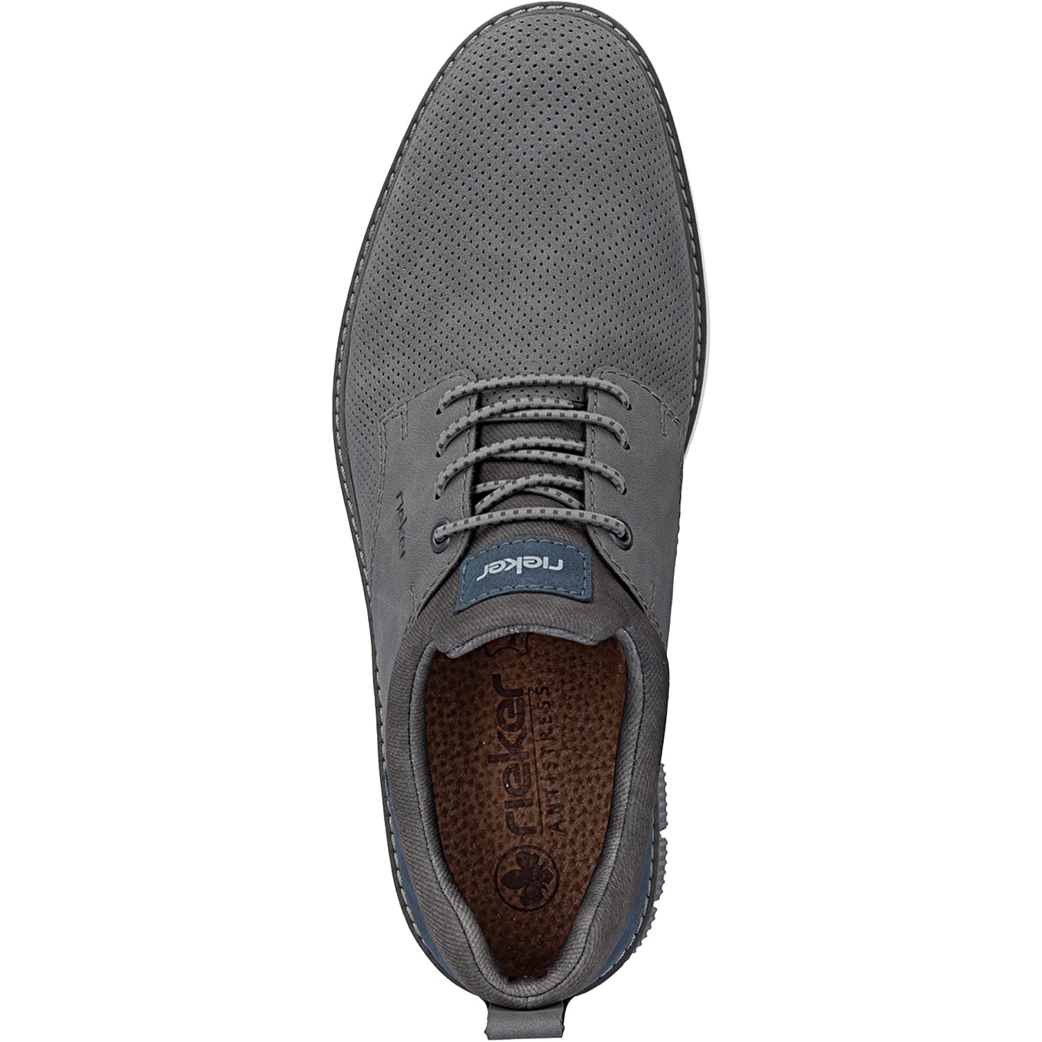 Mens Rieker Rieker 14450-42 Men's Dress Lace Up Shoes Cenere/Denim/Rauch Cenere/Denim/Rauch