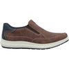 Mens Rieker Rieker 16952-24 Reinhard 52 Perfed Vegan Men's Slip Ons Tan Tan