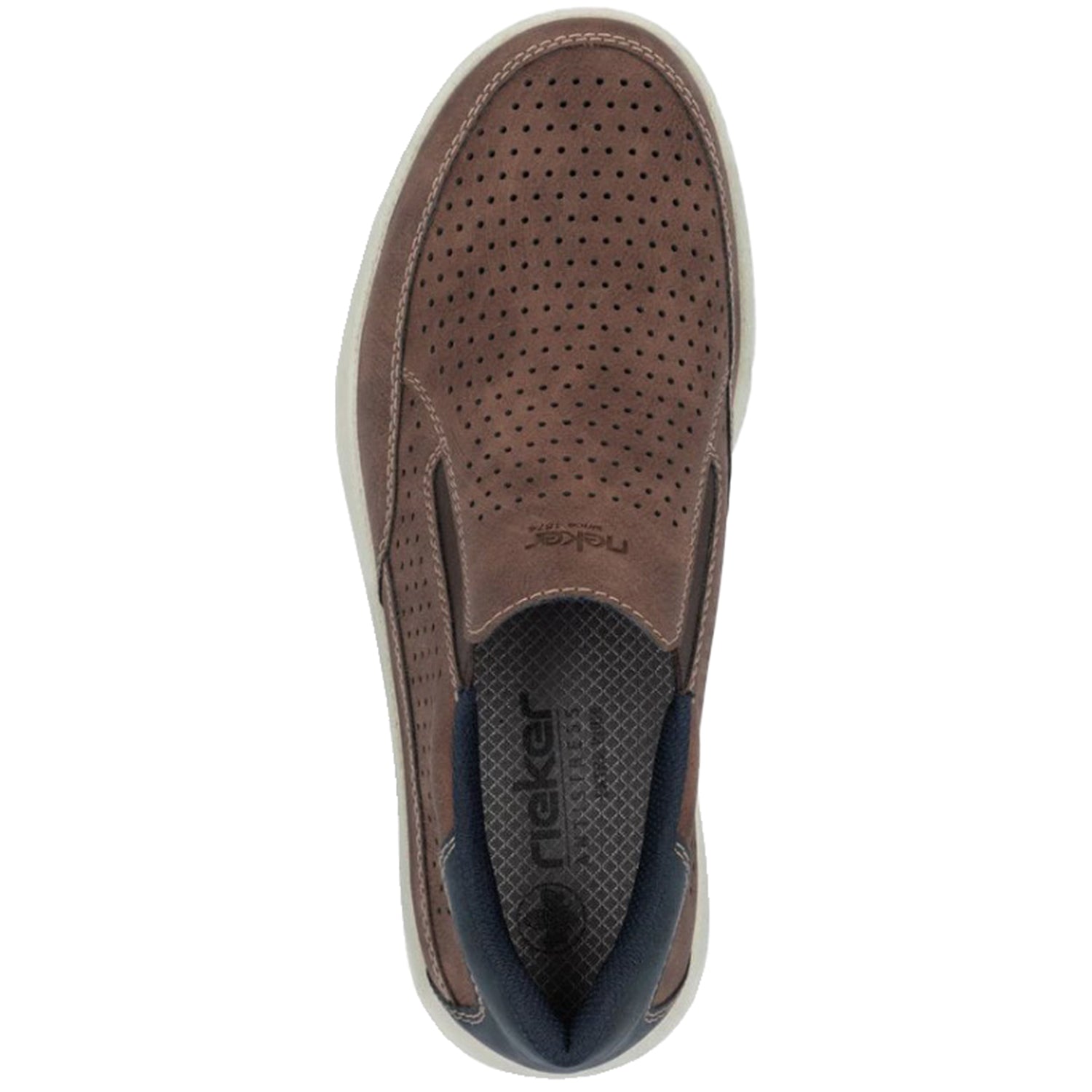 Rieker 16952-24 Reinhard 52 Perfed Vegan Men's Slip Ons Tan