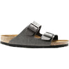 Womens Birkenstock Women's Birkenstock Arizona Anthracite Pull Up Birko-Flor Anthracite Pull Up Birko-Flor