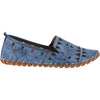 Womens Spring step Women's Spring Step Fusaro Blue Leather Blue Leather