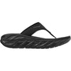 Womens Hoka one one Women's Hoka Ora Recovery Flip Black/Dark Gull Grey Fabric Black/Dark Gull Grey Fabric