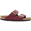 Womens Birkenstock Women's Birkenstock Arizona Soft Footbed Maroon Nubuck Maroon Nubuck