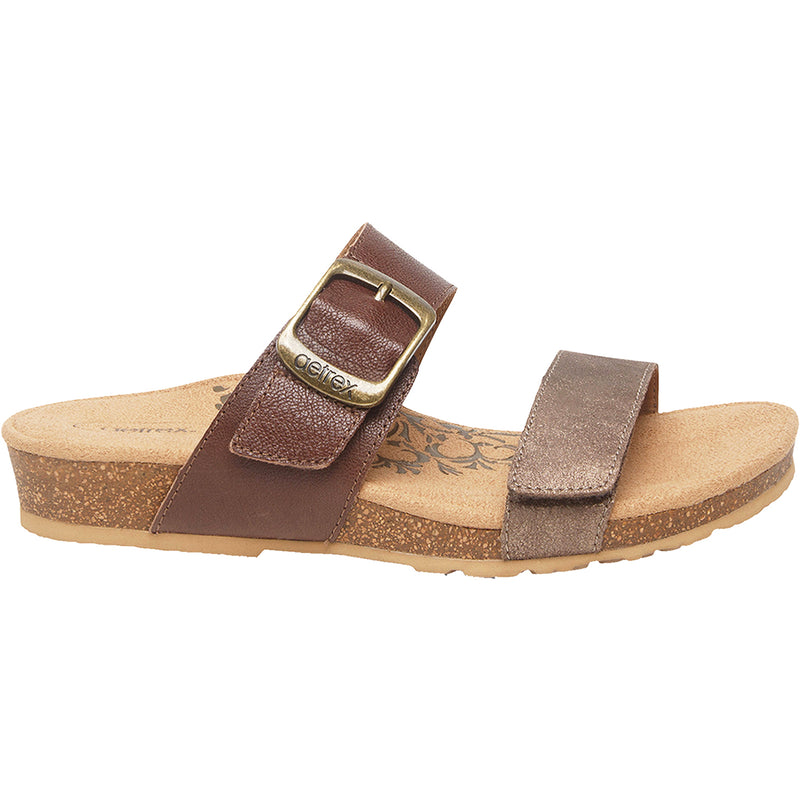 Women's Aetrex Daisy Brown Leather