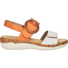 Womens Remonte Women's Remonte R6853-38 Jocelyn 53 Off White/Orange Leather Off White/Orange Leather