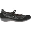Womens Naot Women's Naot Kirei Black Madras/Black Suede/Black Patent Black Madras/Black Suede/Black Patent