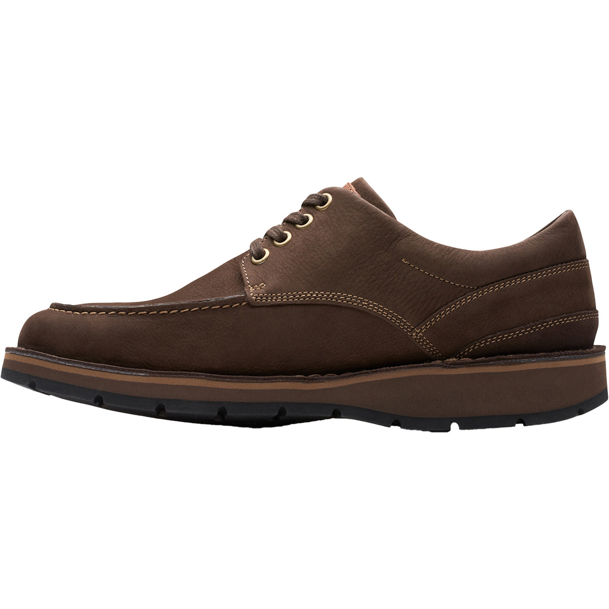 Men's Clarks Gravelle Low Dark Brown Nubuck – Footwear etc.