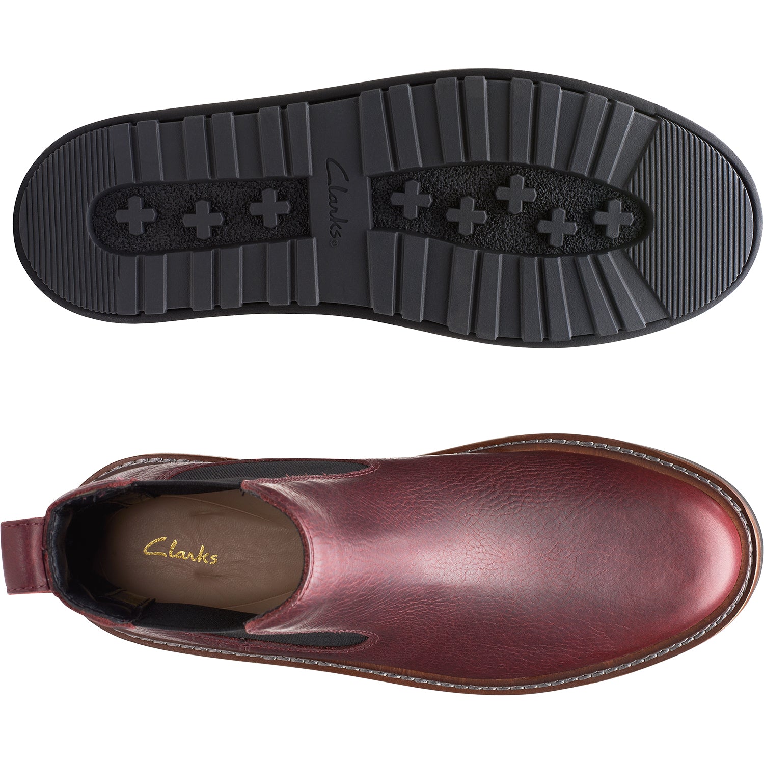Women s Clarks Orianna W Up Burgundy Leather