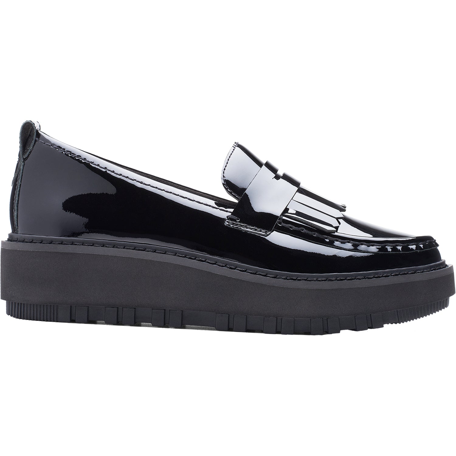 Women Orianna Black Pat Leather Loafers