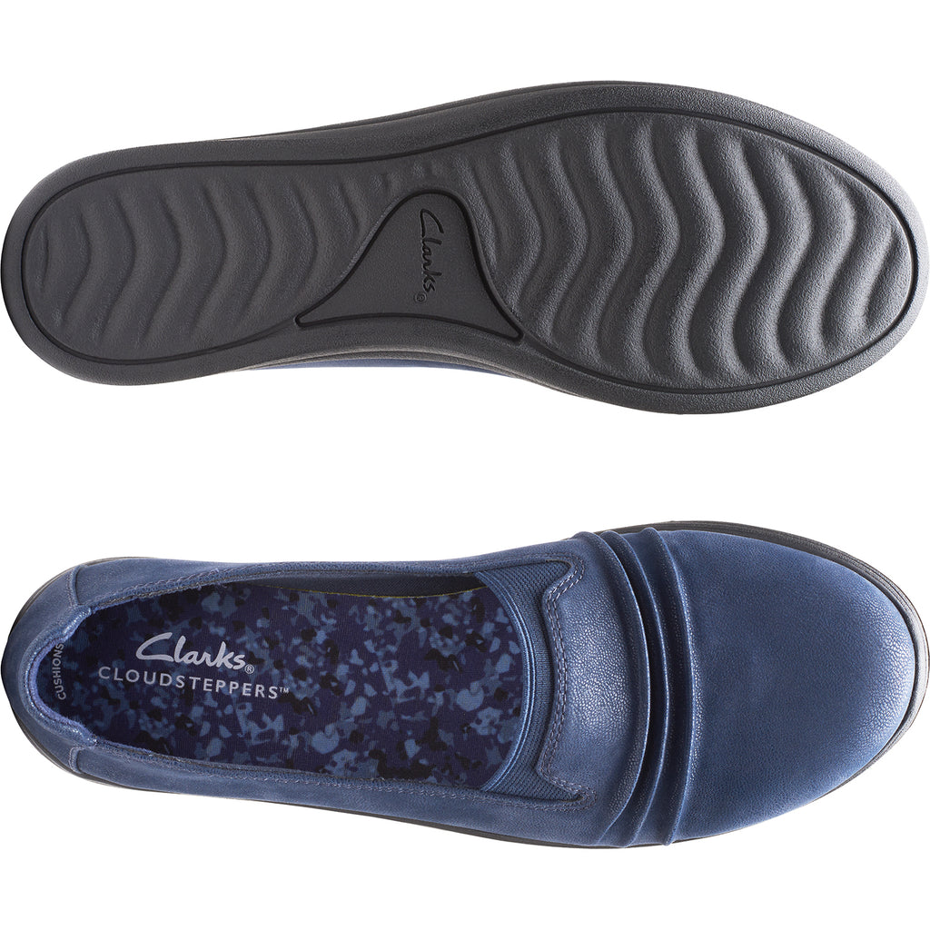 Womens Clarks Women's Clarks Cloudsteppers Breeze Sol Navy Synthetic Navy Synthetic