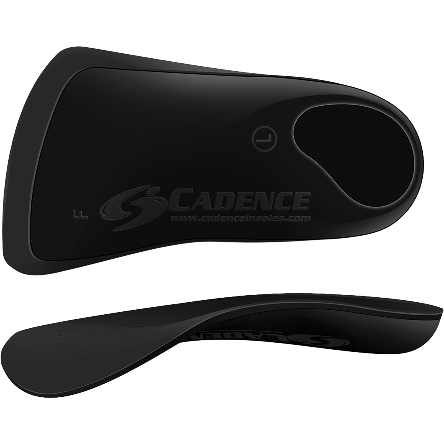 Unisex Cadence insole Cadence 3/4 High Arch Unisex Insoles Black