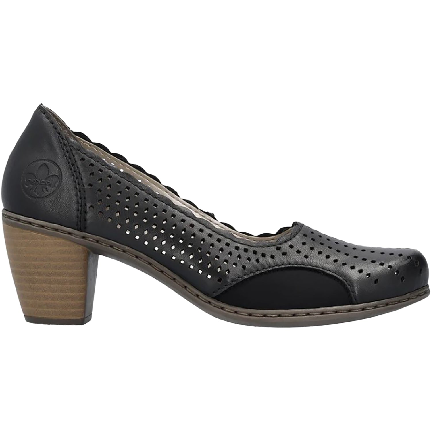 Womens Rieker Rieker 40952-00 Raffaela Women's Dress Shoes Black Black