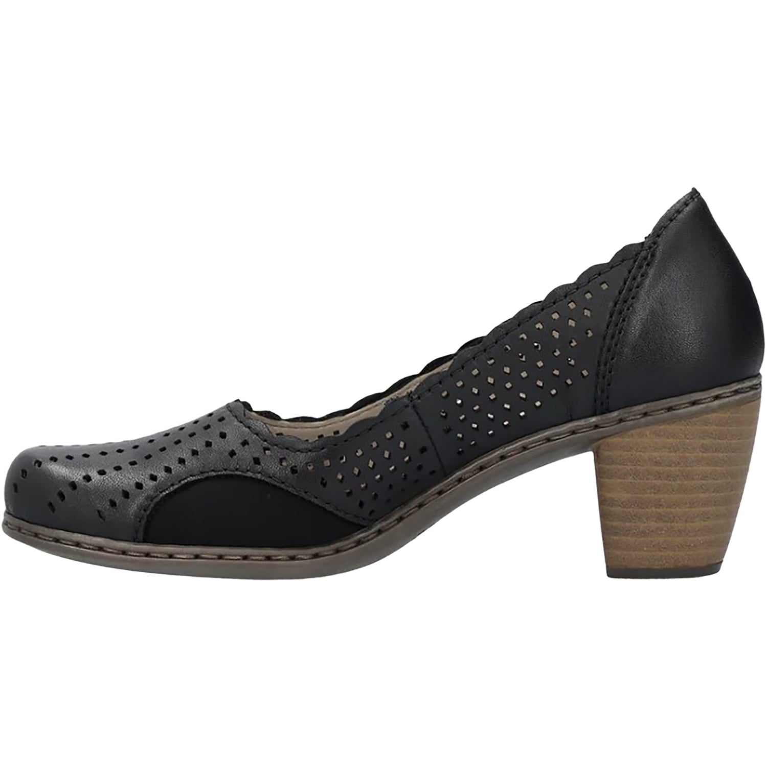 Womens Rieker Rieker 40952-00 Raffaela Women's Dress Shoes Black Black