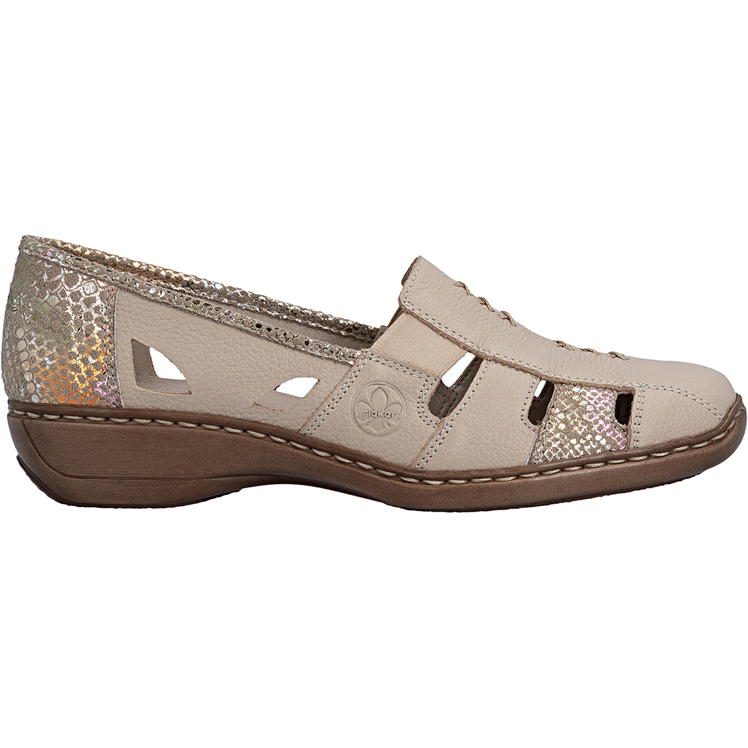 Womens Rieker Rieker 41385-63 Doris Women's Slip Ons Cliff/Multi Cliff/Multi