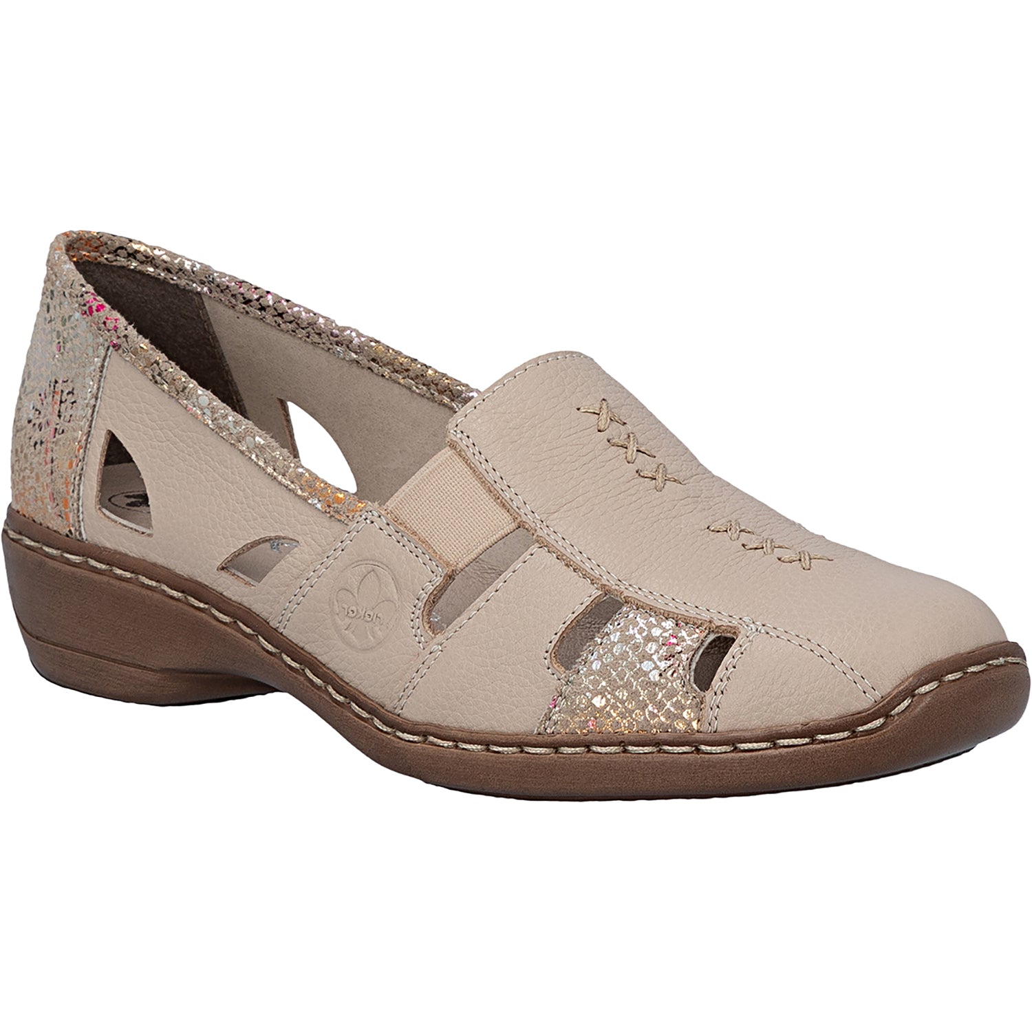 Womens Rieker Rieker 41385-63 Doris Women's Slip Ons Cliff/Multi Cliff/Multi