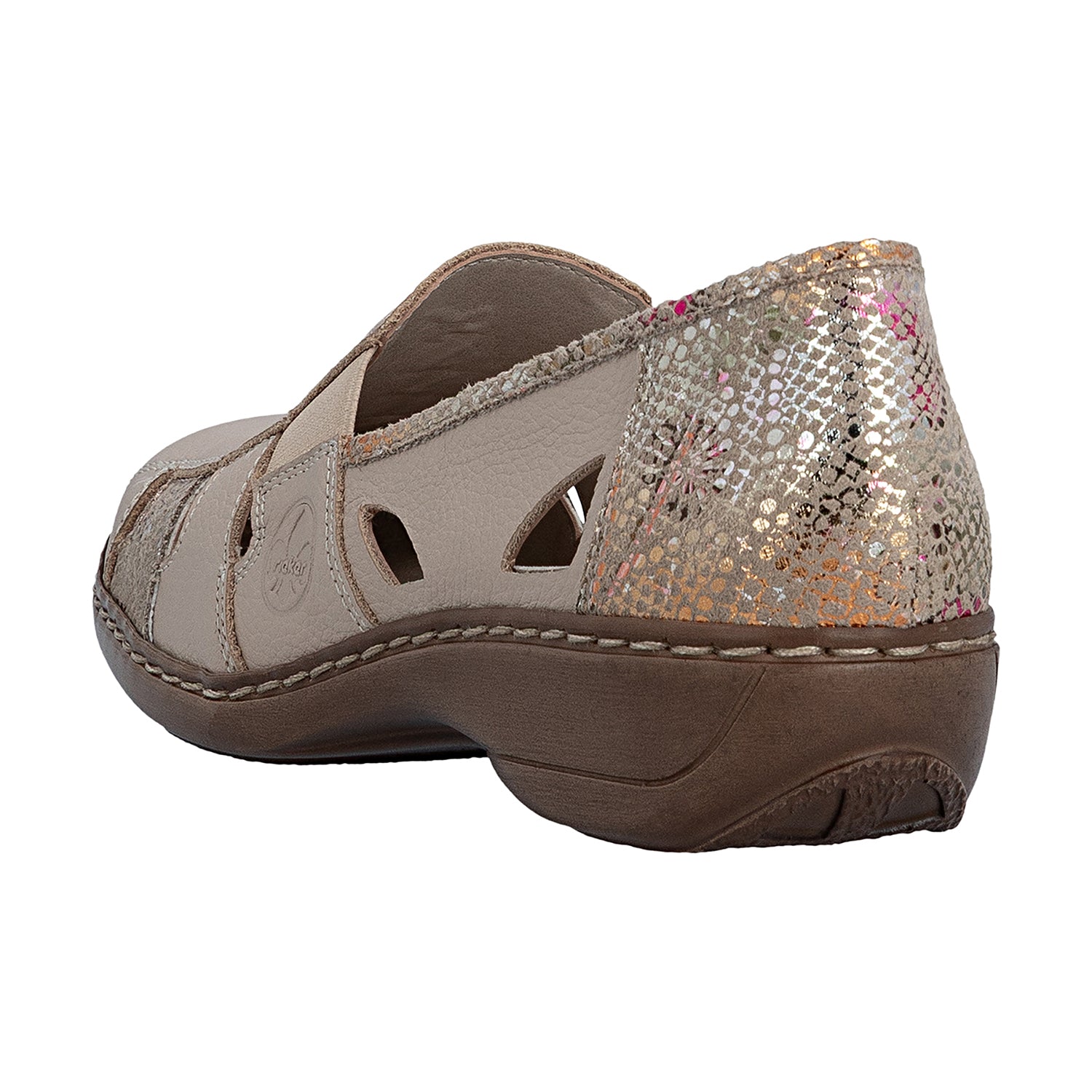 Womens Rieker Rieker 41385-63 Doris Women's Slip Ons Cliff/Multi Cliff/Multi