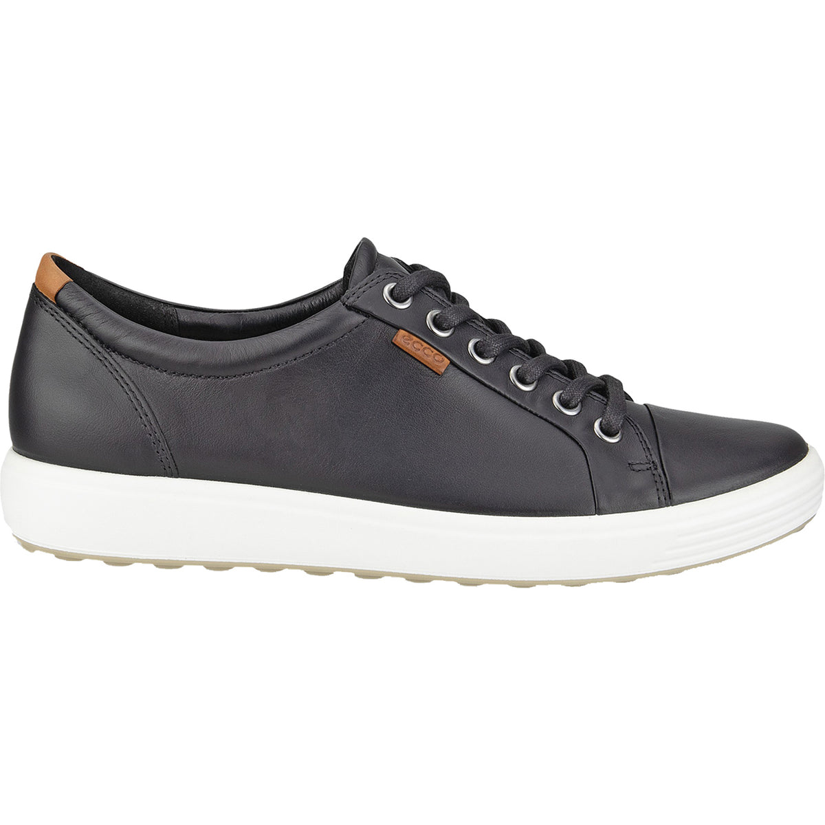 Women's Ecco Soft 7 Sneaker Black Leather – Footwear etc.