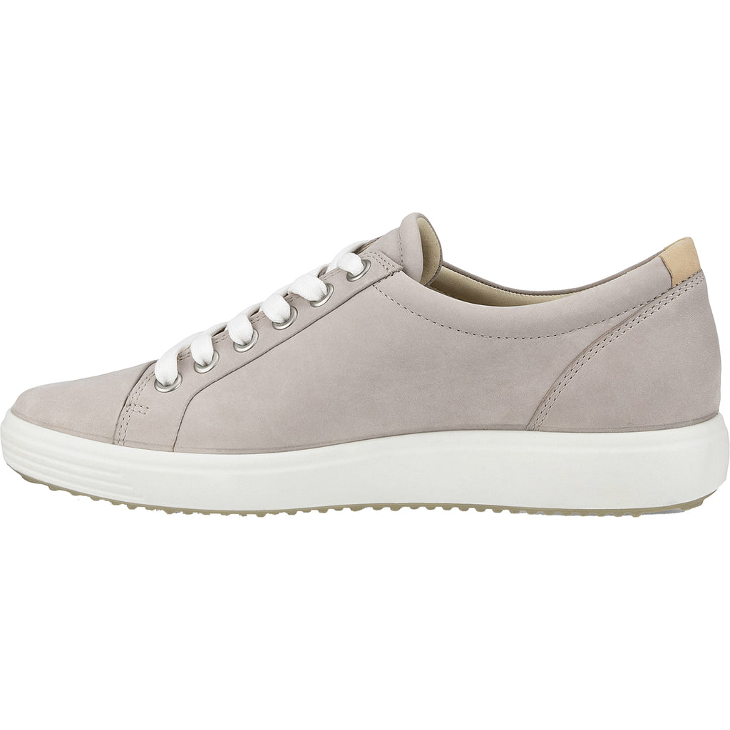 Womens Ecco Women's Ecco Soft 7 Sneaker Grey Rose Leather Grey Rose Leather