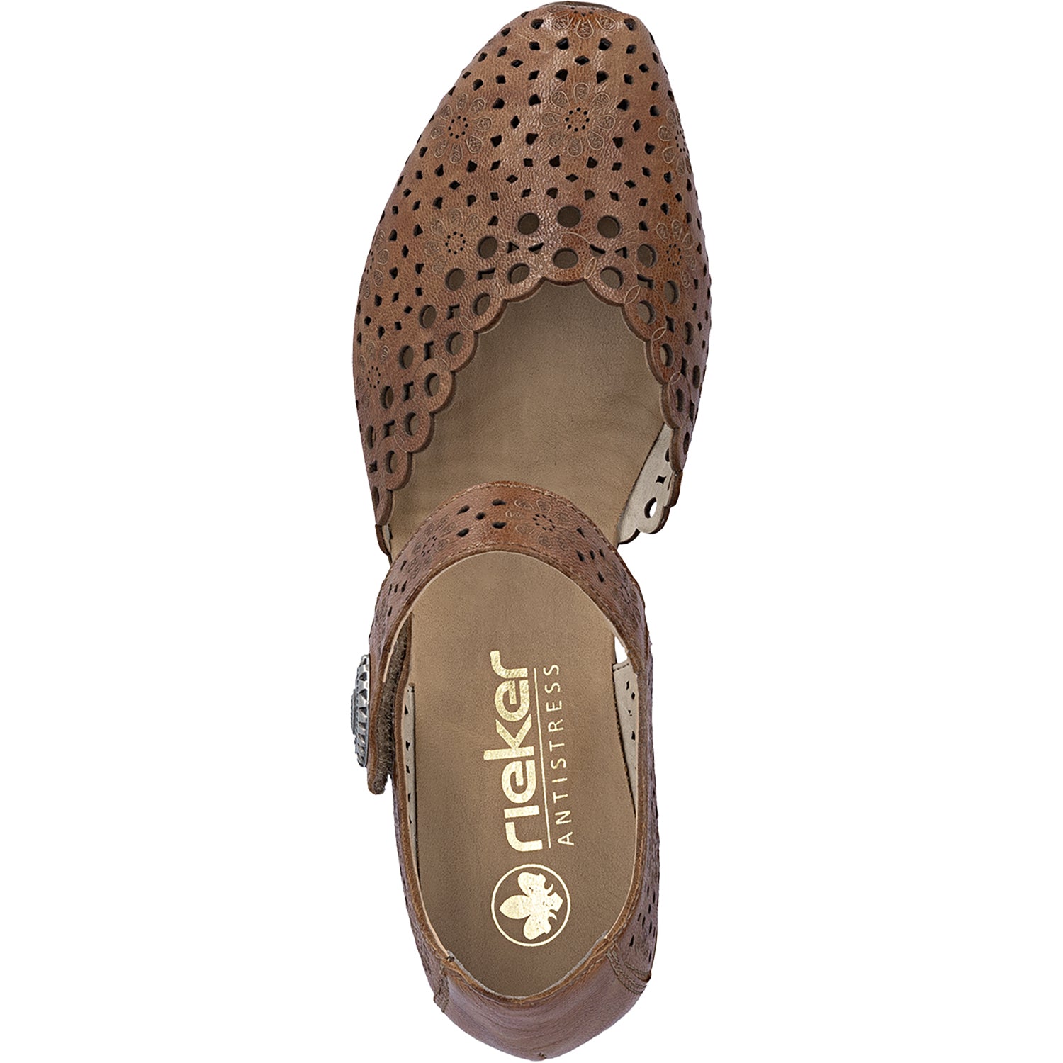 Womens Rieker Rieker 43753-22 Mirjam 53 Women's Dressy Mary Janes Cuoio Cuoio
