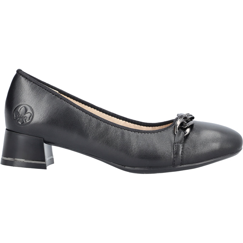 Women's Rieker 45069-00 Violet 69 Black Nappa Leather