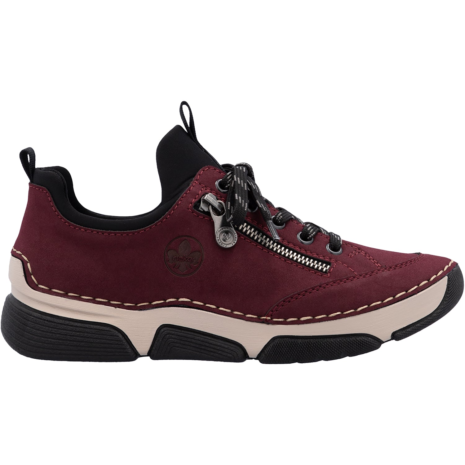 Womens Rieker Women's Rieker 45973-36 Angela Bordeaux/Schwarz Synthetic ...