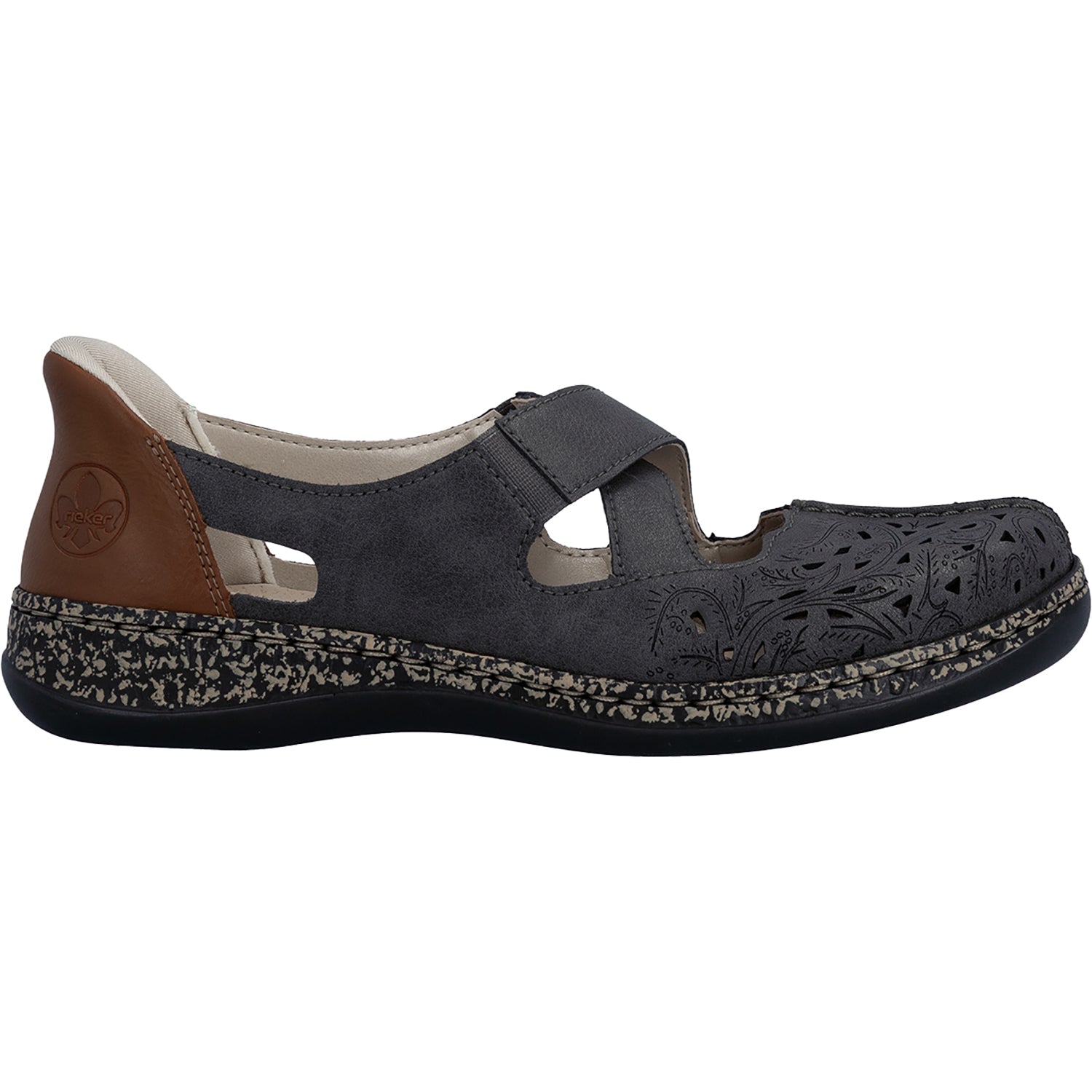 Womens Rieker Rieker 46352-45 Women's Mary Janes Basalt/Cayenne Basalt/Cayenne