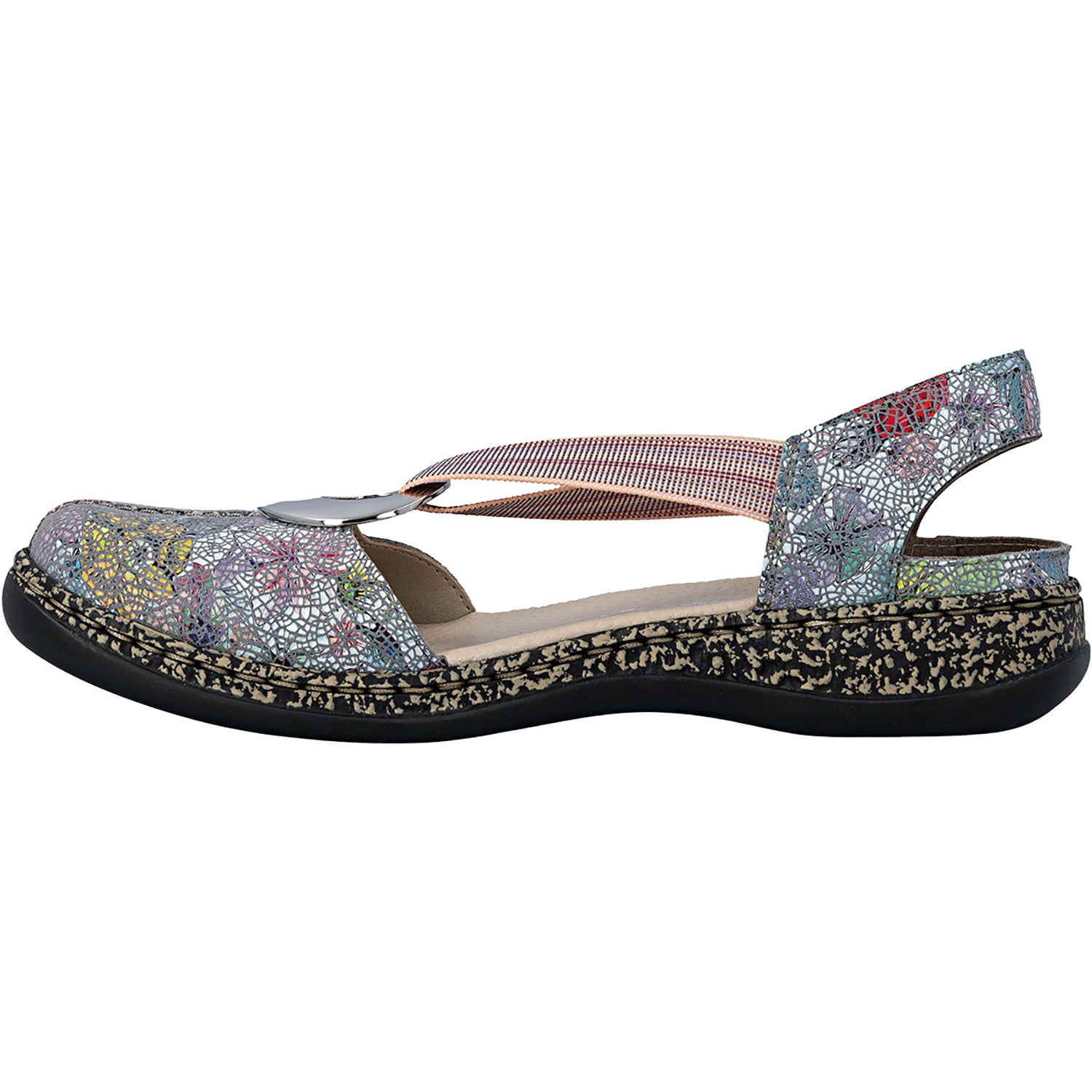 Womens Rieker Rieker 46361-90 Women's Slingbacks Adria-Multi Adria-Multi
