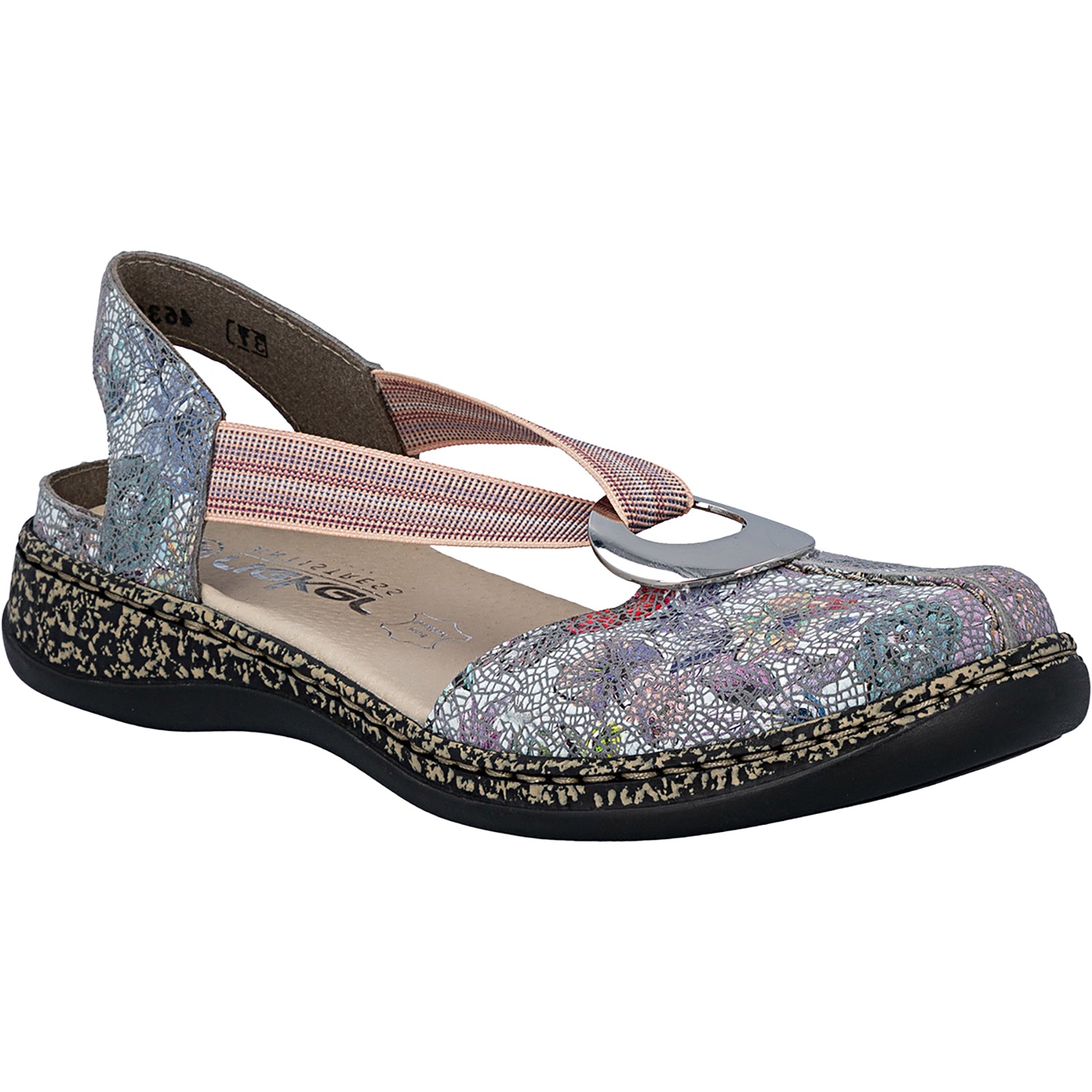 Womens Rieker Rieker 46361-90 Women's Slingbacks Adria-Multi Adria-Multi