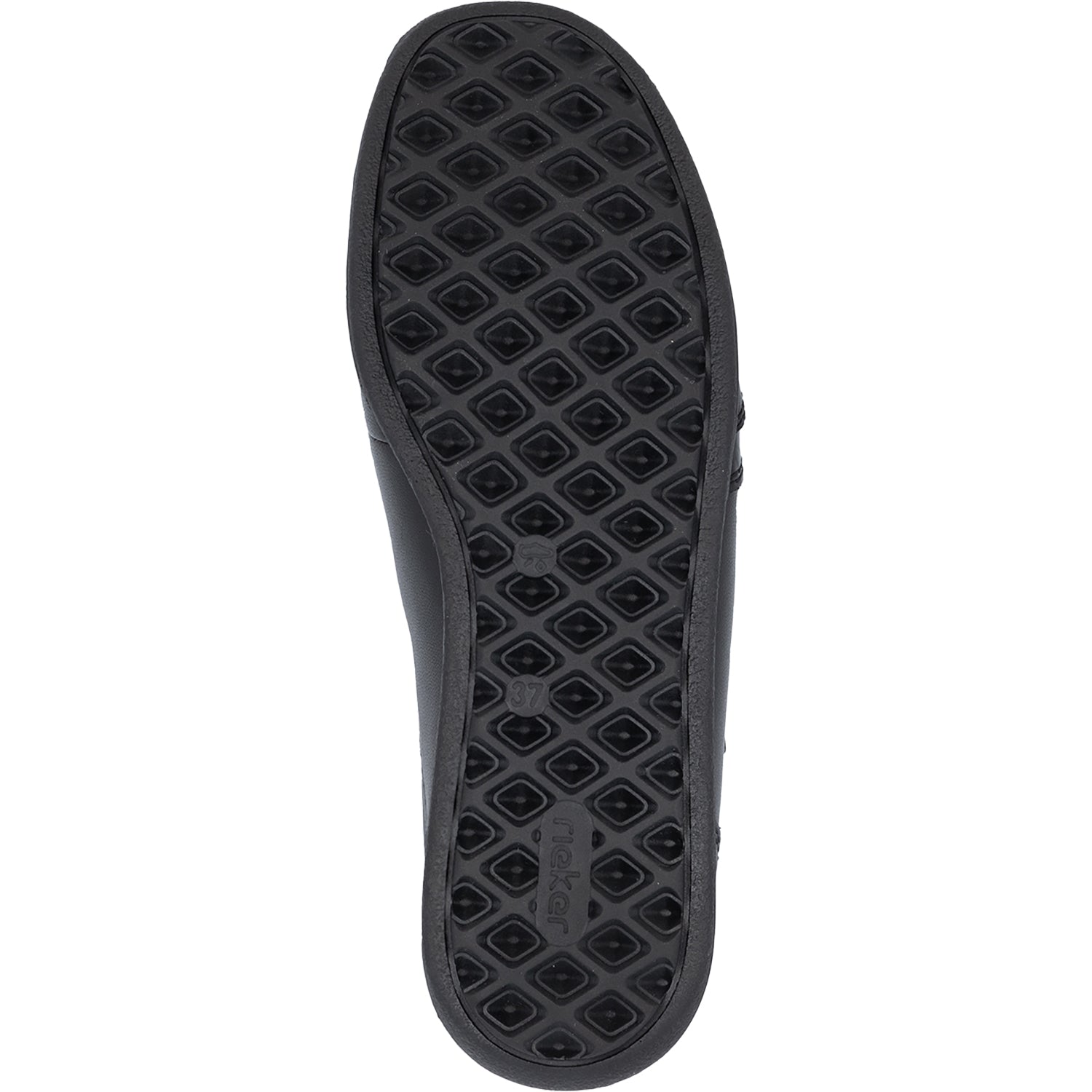 Womens Rieker Rieker 47264-00 Women's Slip Ons Traditional Schwarz/Black/Schwarz Schwarz/Black/Schwarz