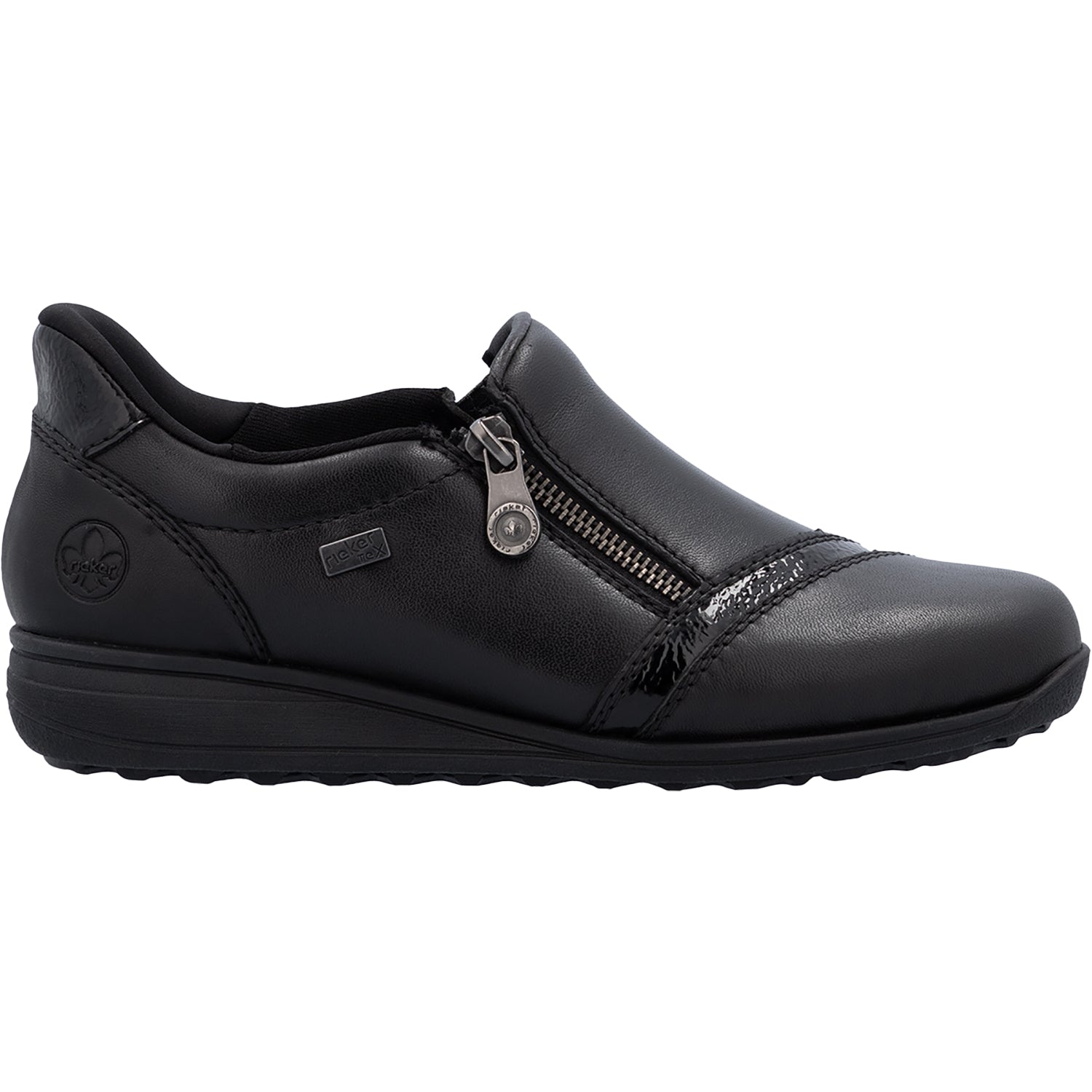 Rieker 47264-00 Women's Slip Ons Traditional Schwarz/Black/Schwarz