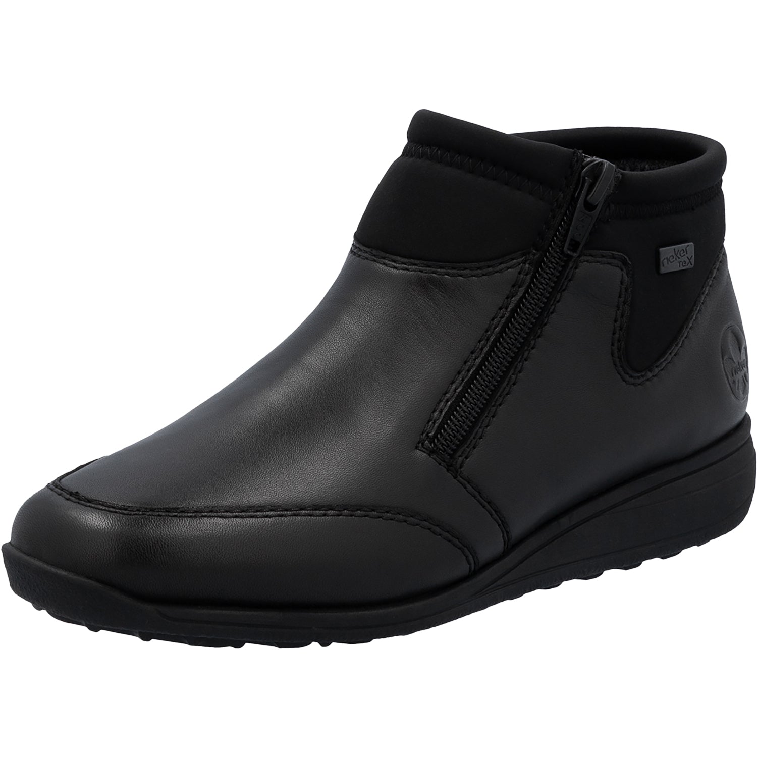 Womens Rieker Rieker 47270-00 Women's Booties Schwarz/Schwarz Schwarz/Schwarz