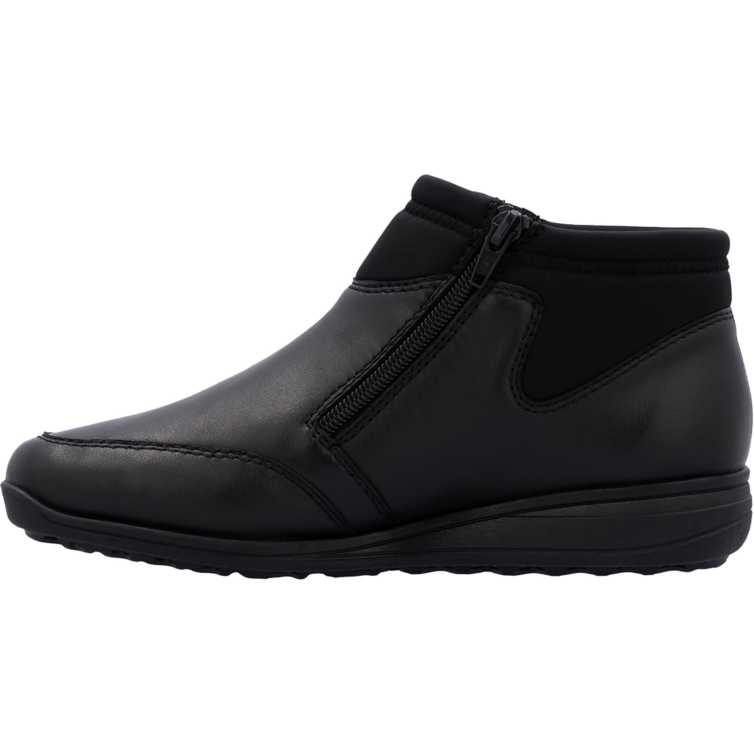 Womens Rieker Rieker 47270-00 Women's Booties Schwarz/Schwarz Schwarz/Schwarz