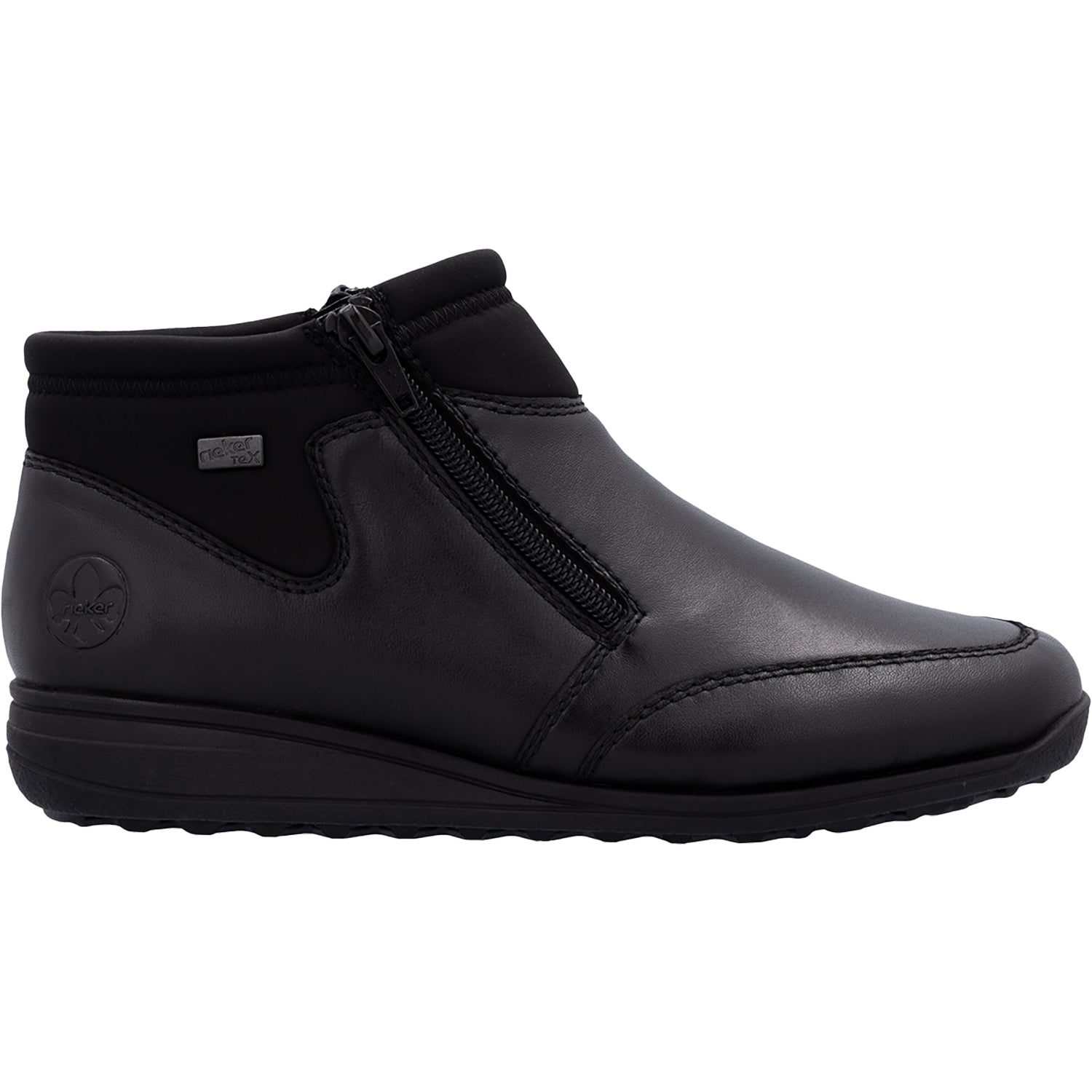 Womens Rieker Rieker 47270-00 Women's Booties Schwarz/Schwarz Schwarz/Schwarz