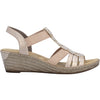 Womens Rieker Rieker 62436-31 Fanni 36 Women's Sandals Rosegold Rosegold