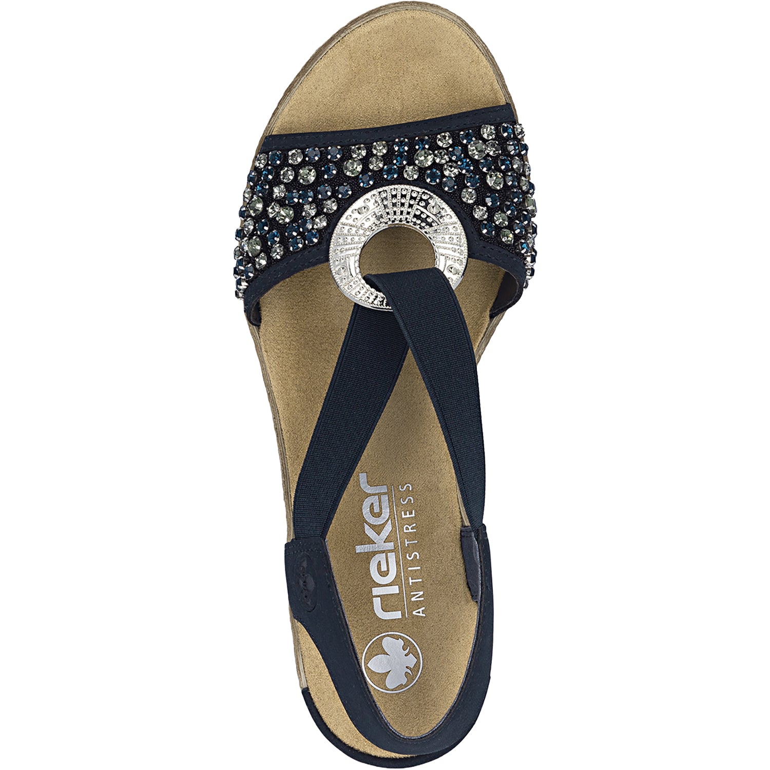 Womens Rieker Rieker 62451-14 Fanni Women's Sandals Pazifik Pazifik