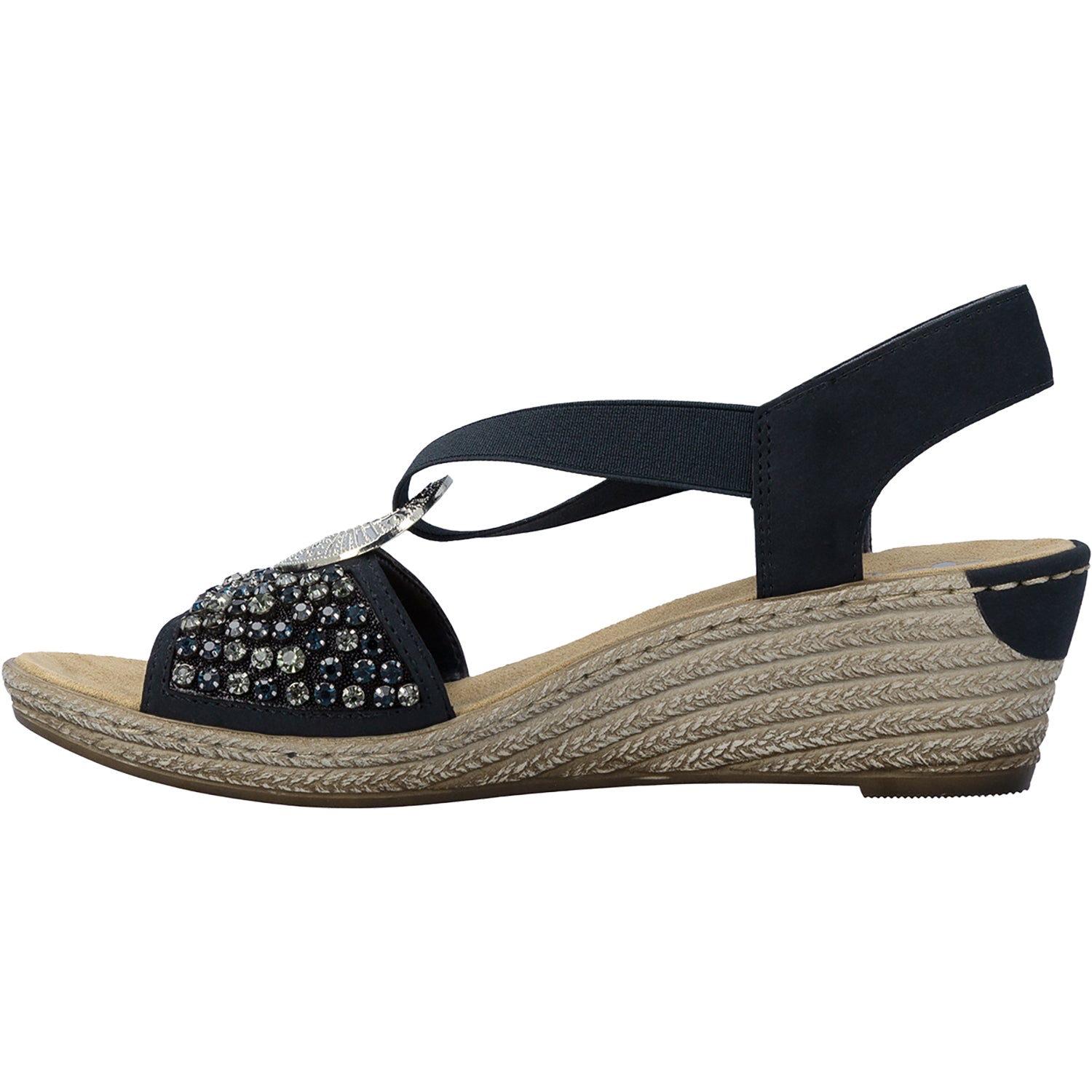 Womens Rieker Rieker 62451-14 Fanni Women's Sandals Pazifik Pazifik