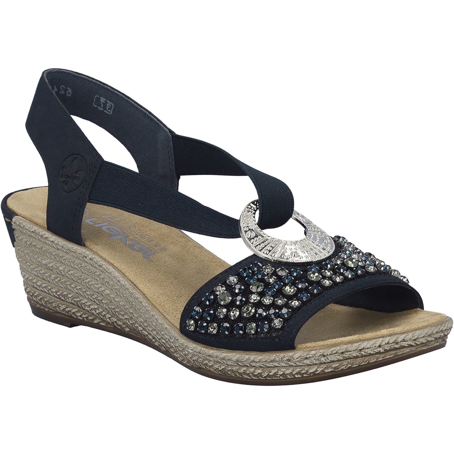 Womens Rieker Rieker 62451-14 Fanni Women's Sandals Pazifik Pazifik