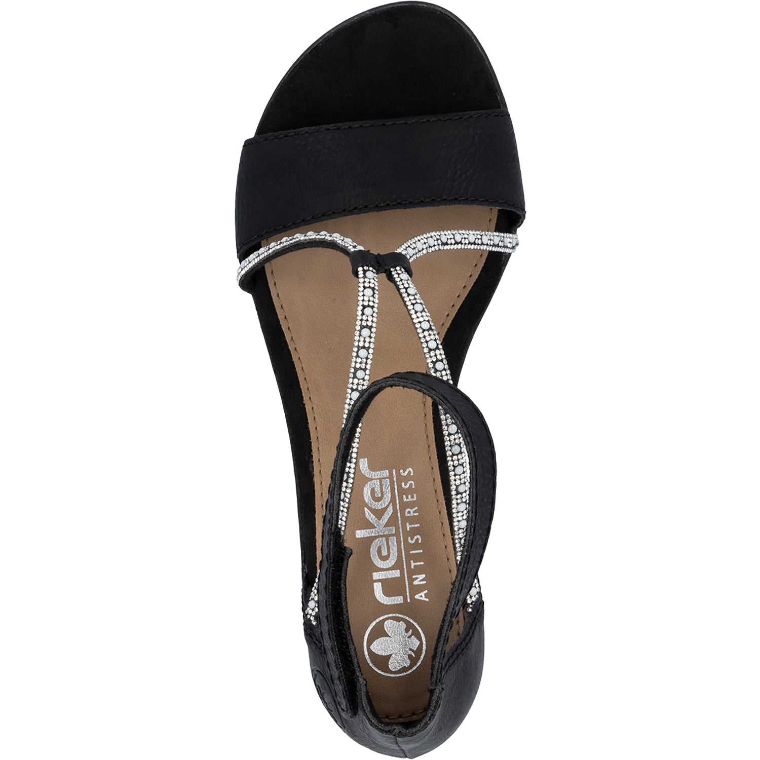 Womens Rieker Rieker 64654-00 Women's Dress Heels Schwarz/Schwarz Eagle/Tubealino Schwarz/Schwarz Eagle/Tubealino