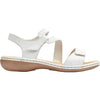Womens Rieker Rieker 659C7-80 Regina C7 Women's Sandals White Leather White Leather