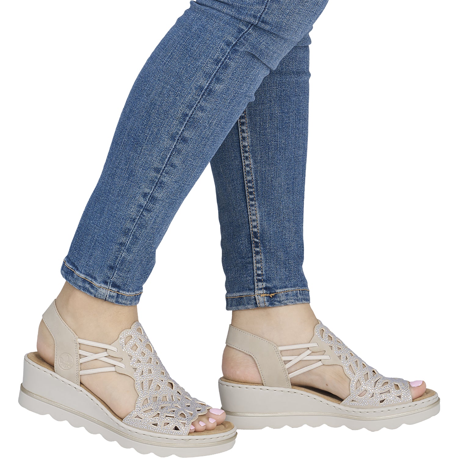 Womens Rieker Rieker 67465-62 Rose 65 Women's Sandals Ginger Morelia Ginger Morelia